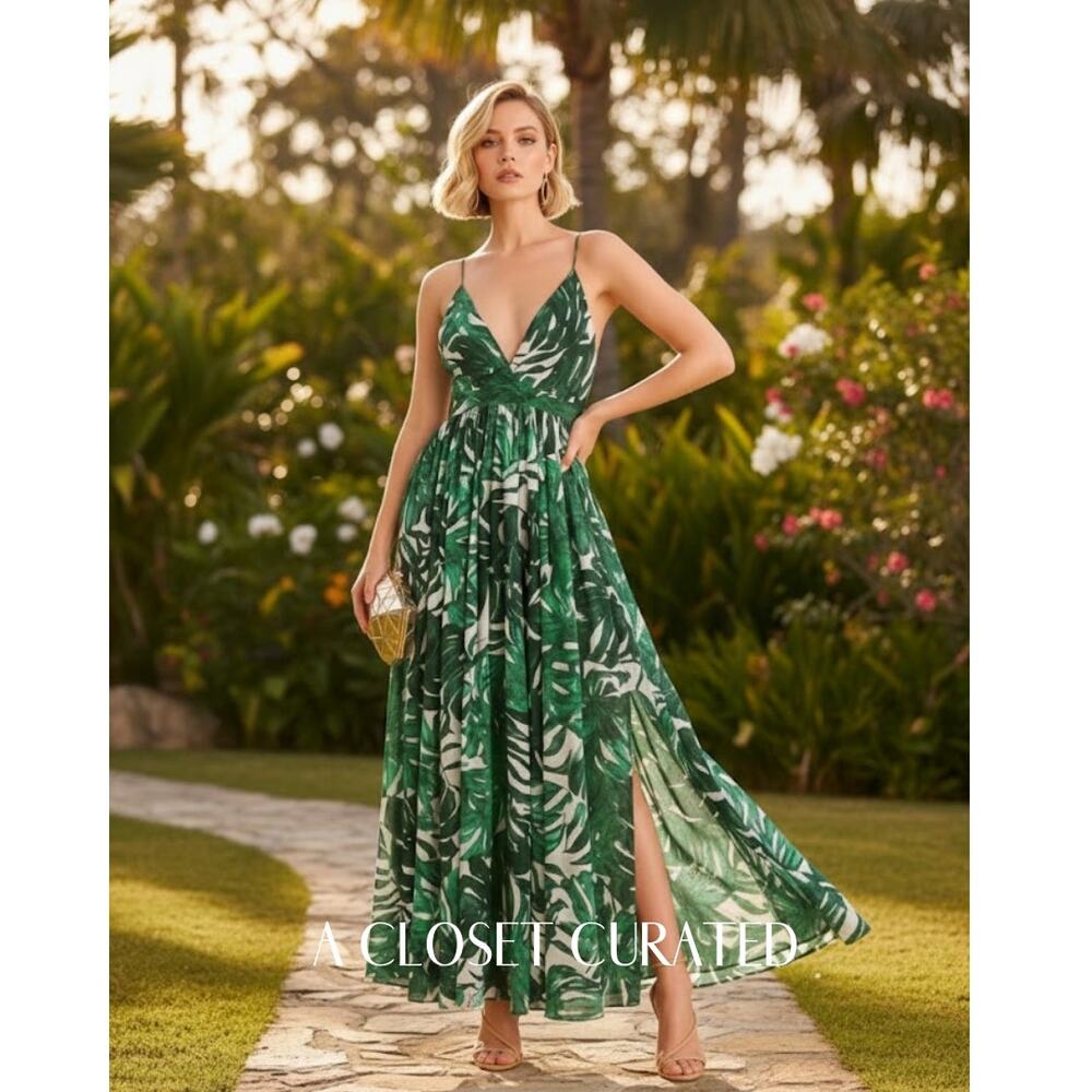 Meghan LA Enchanted Garden Maxi Dress New Without Tags Large